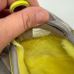 Sperry  Gray and Neon Yellow Fuzzy Loafers Photo 3