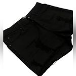 IRO  Black Distressed Jean Shorts Photo 6