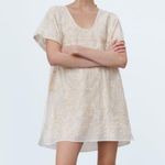ZARA Embroidered Blouse Dress Photo 0