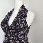 Y2K Karen Kane Black Nude Floral Stretch Lace Halter Top Lined Padded M Size M Photo 1
