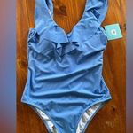 NWT Bal Harbour Full Coverage Light Blue V Photo 0