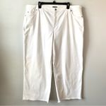 Eileen Fisher  Organic Cotton‎ Denim Wide Leg Jeans White 2X Photo 2