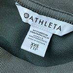 Athleta Seasoft Crewneck Sweatshirt XXS Olive Green Comfort Lounge Athleisure Photo 4