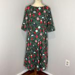 Collectif Suzanne Christmas Tree Swing Dress Size UK 18 Green Photo 2