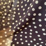Polka dot, Lined Brown Skirt. Size M Photo 7