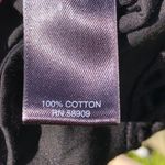 Gianni Bini  Black Cotton Eyelet Long Sleeved Dress L Photo 5