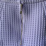 Mac Duggal  Lavender Waffle Knit Textured Skater Skirt Photo 3