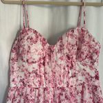 Crystal Doll Tiered floral pink maxi dress  Photo 4