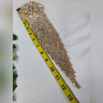 Large Statement Petal Flower Brooch Pin Rose Gold Rhinestone Fringe New Photo 11