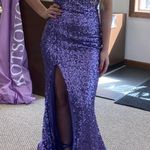 Portia And Scarlet Purple Strapless Prom Dress Photo 1