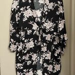 Spiritual Gangster  Black Floral Maya Kimono Photo 0