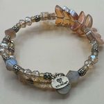 ALEX AND ANI A Vintage Infused With Energy Honey Color Bead Wrap Bracelet Photo 2
