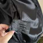 OSCC Black Quilted Fur Collar Jacket Medium Photo 2