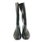 Easy USA Womens Rain Boots Rubber Slip On Black Basic Size 8 Photo 1