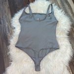 SKIMS  Cotton Rib Thong Bodysuit in Pacific, NWT Photo 4