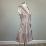 XScape Sleeveless Fit and Flare Mini Cocktail Dress Metallic Pink Size 12 Photo 1