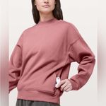 Lululemon crewneck Sweatshirt Women Chill On Pullover Pink / Quick Sand sz 8 Photo 4