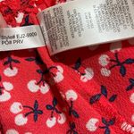 Eliza J Red Floral V-Neck Flutter Sleeve Fit-N-Flare Mini Dress Fits like an 8 Photo 9