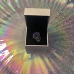 925 Sterling Silver Real Druzy Amethyst London Blue Topaz Iolite Ring Size 10. Photo 4