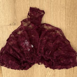 Free People Micro Shortie Lace Size XS Red Photo 0