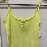 American Eagle Cropped Henley Cami M NWT Yellow Size M Photo 0