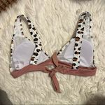 Pink Deep V Neck Leopard Print Bikini Multi Size XL Photo 3