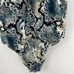 Shade & Shore  Snake Print One Piece Swimsuit lined summer bathing suit sz small Photo 12