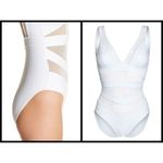 Ted Baker ππ White Mesh Panel One-Piece Swimsuit Photo 6
