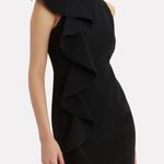 Cinq à Sept Cinq a Sept Kimberlin ruffled black cocktail mini dress size 6 small Photo 10