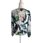 White House | Black Market WHBM Floral Smocked Long Sleeve Blouse Size XS Photo 6