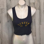 Aeropostale  Denver CO ’87 Ribbed Crop Tank Top Size M Photo 0