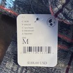 Free People Marley Plaid Wide Leg Gray Jumpsuit Black Straps Boho Size Medium Photo 6