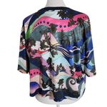 Colorful Print Short Sleeve Cropped Tee Size Medium Nike Icon Tee Photo 1