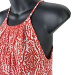 Joie  Orange White Loose Fit Tank Top Women’s XS Free People Style SUMMER BEACH Photo 2