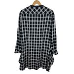 Rag and Bone  Plaid Mini Dress‎ Sz XS Black Long Sleeve Tie Waist Casual Academia Photo 4