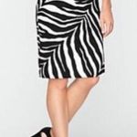Talbots Zebra Print Pencil Skirt Size 10P Photo 0