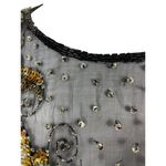 Laurence Kazar VTG 80s 90s Laurance Kazar Black Gold Heavy Hand Beaded Sequin Glam Dress NWT XL Photo 6