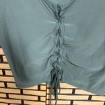 No Boundaries  Olive Green Lace Up Crop Top Size XL‎ Photo 2