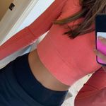 Aerie Long Sleeve Red Crop Top Photo 1