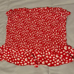 No Boundaries  Red and White Smocked Top Size XXL Photo 0
