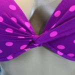 Apt. 9  Halter Top Bikini Purple Pink Polka Dots L Photo 6