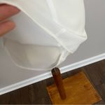 Rose + Olive  Top Cami Strappy Sleeveless Layered Criss Cross Back V Neck White Photo 5