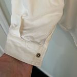 Rag Poets  button up long sleeve shirt, soft cream color. Front pockets Photo 11