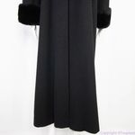 Vintage Steve by Searle black swing full length coat, vintage size 2, USA made Size L Photo 9