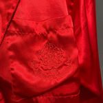 Victoria's Secret Women's Vintage VTG  Red Satin payama top Shirt Photo 5