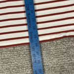 Madewell  Top Womens Large Red White Everyday Boxy Crop Tee Striped Shirt NU865 Photo 5