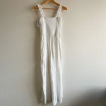 Wilfred Aritzia  New Chianti Jumpsuit Stretch Smocked White Size Medium Photo 1