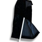 Handmade VTG Velour Maxi Skirt Black High Waisted Maxi Pencil Women's Formal Grunge 90s Photo 6
