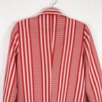 Vintage Charlotta California Glazier Blazer Jacket Red White Candy Stripe 1170‎ Size M Photo 5
