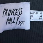 Princess Polly  Becca Women's Black Long Sleeve Rib Knit Crop Sweater Top Size 4 Photo 3